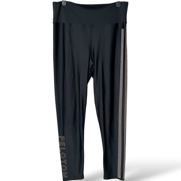 BEACH RIOT Sport PELOTON Black Full Length Leggings High Rise US Sz XL - Picture 3 of 10